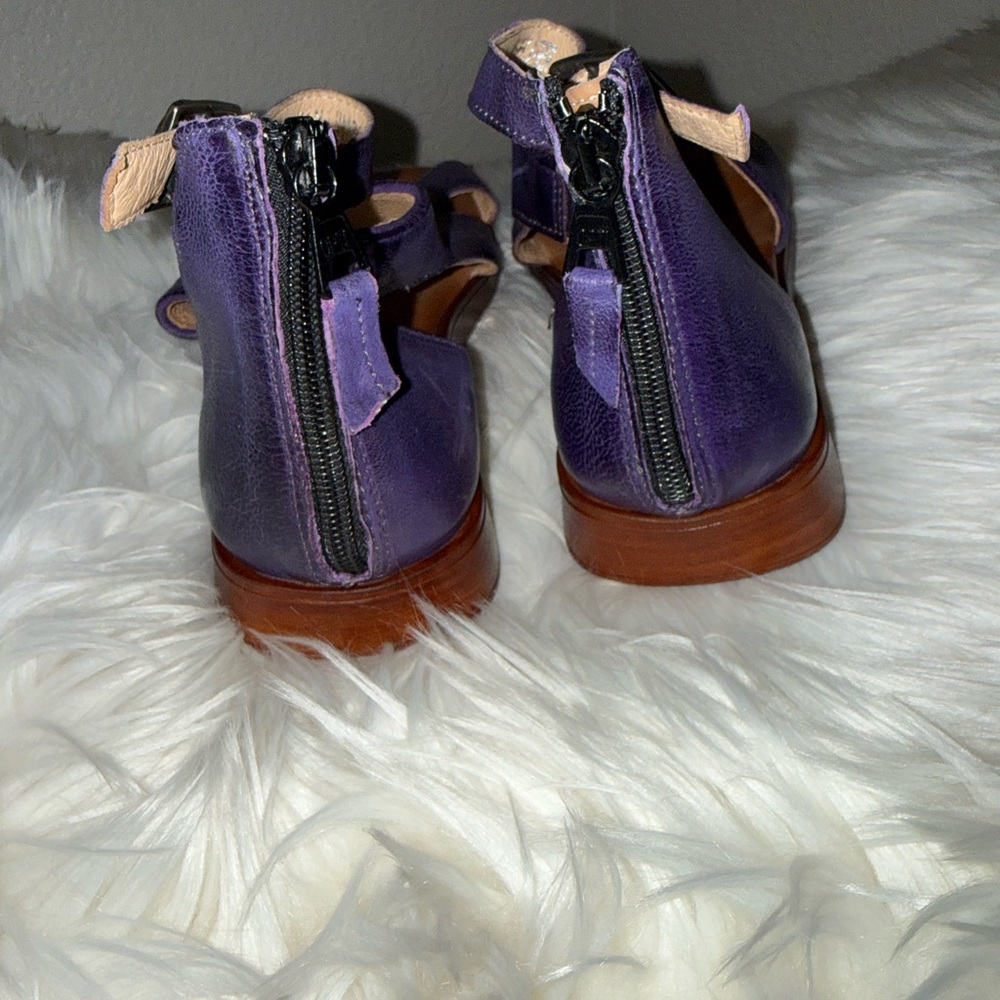 NWOT Miz Mooz Deep Purple Sling Back Sandals - Picture 2 of 6